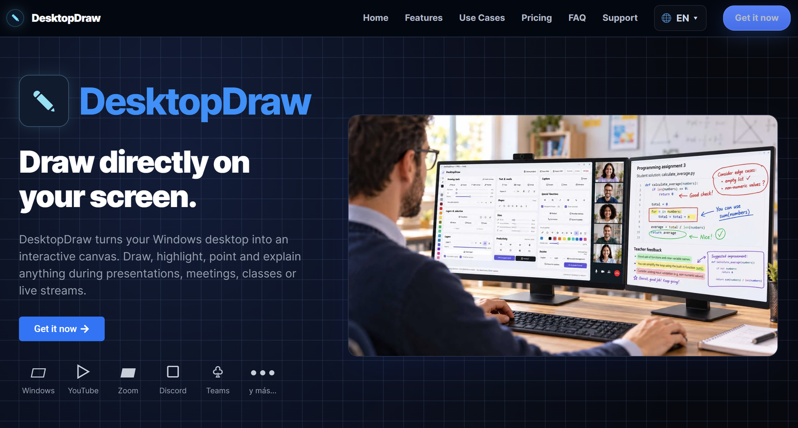 Draw on Screen in Windows – Screen Annotation Tool | DesktopDraw